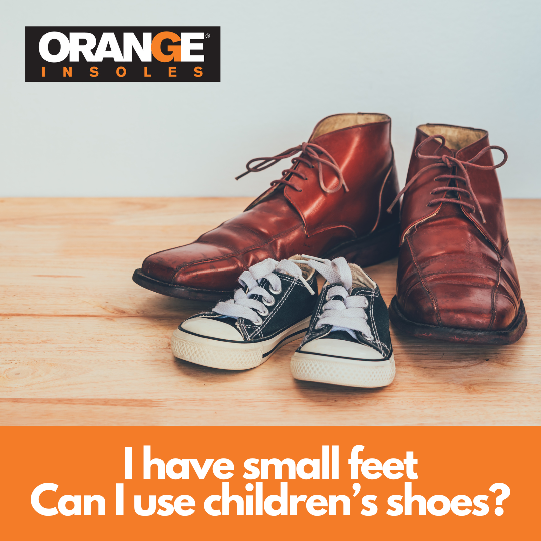 Can Adults With Small Feet Wear Kids Shoes – Orange Insoles