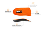 Orange 3/4 Insoles - Unisex